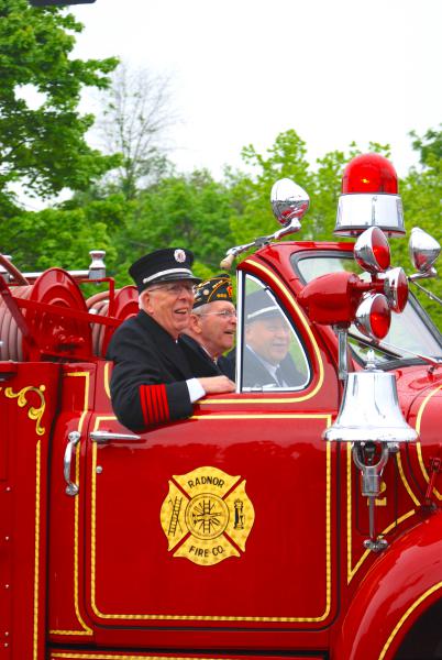 Donald 'Don' Wood served as the Radnor Memorial Day Parade Grand Marshal. Don has been a member of the Radnor Fire Company since 1953.