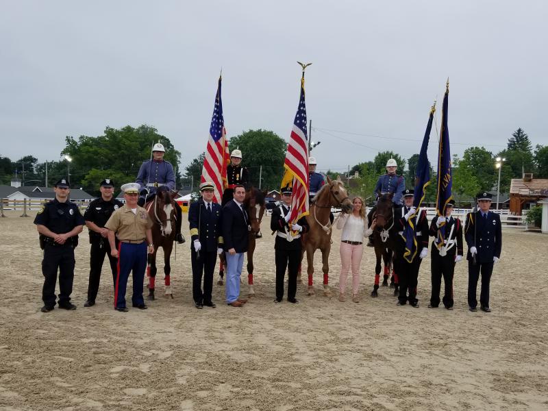 Devon Horse Show Tribute to Heroes Color Guard